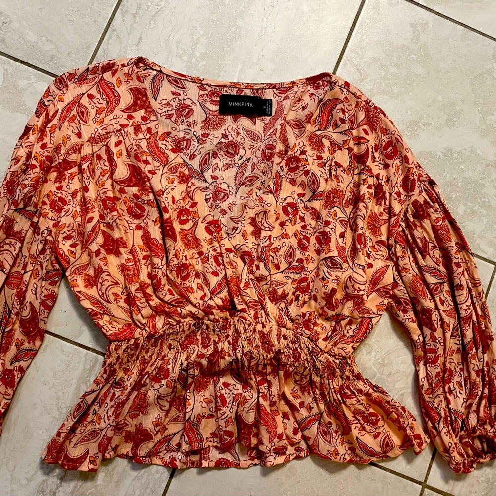 Minkpink floral top